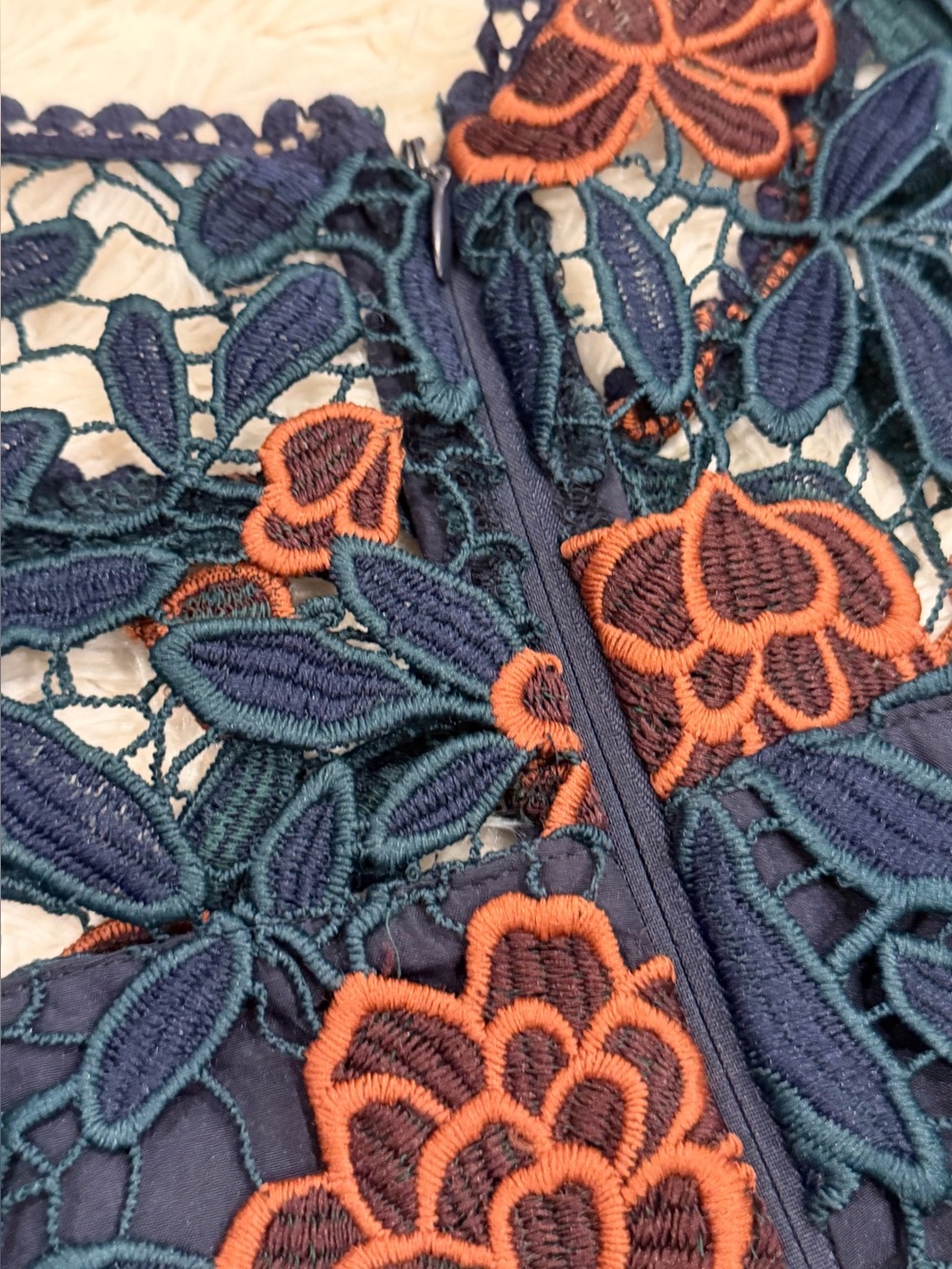 Cupcakes and Cashmere Mandolin Floral Lace Dress 8 Floral Embroidered Lace Party - Picture 8 of 12